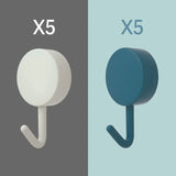 Adhesive Wall Hooks for Hanging - Multi-Use Storage Solution for Kitchen, Bathroom, and Home Organization