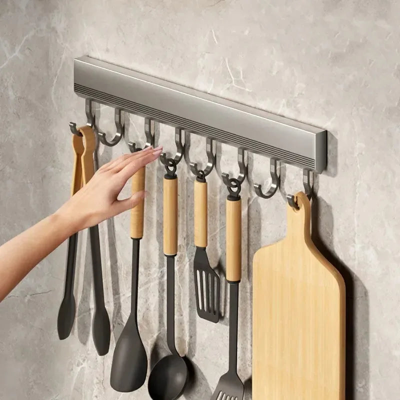 Gancho multifuncional de aleación de aluminio: resistente, duradero y versátil para uso en el hogar, la cocina y la oficina
