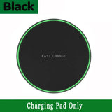 Ultra-Slim Fast Wireless Charger Pad with LED Indicator & Type-C Cable – 30W High-Speed Charging for iPhone, Samsung & Qi Devices