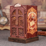 DIY Wooden Book Nook Kit – Miniature Dollhouse for Adults & Teens