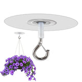 Ganchos de techo autoadhesivos: ganchos resistentes que no requieren taladros para plantas, luces y campanillas de viento | Organizadores Strong Hold 