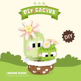 Mini Cactus Succulent Building Block Set – Educational DIY Toy