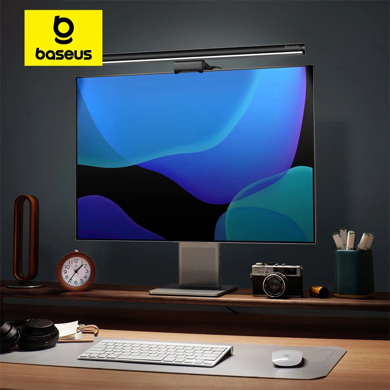 Adjustable LED Screen Hanging Desk Lamp with Asymmetric Light for Eye Protection