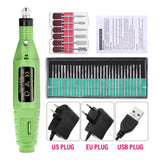 Electric Nail Drill Kit with Sanding Bands for Manicure & Pedicure – 20000 RPM Nail Art Tools