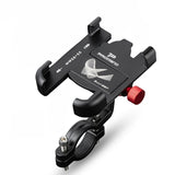 Universal Aluminum Bicycle Phone Holder – Adjustable, Anti-Shake, Easy Install for iPhone & Samsung