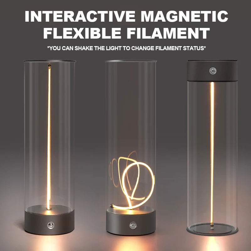 Lámpara de mesa LED inalámbrica: recargable, con sensor táctil y diseño magnético