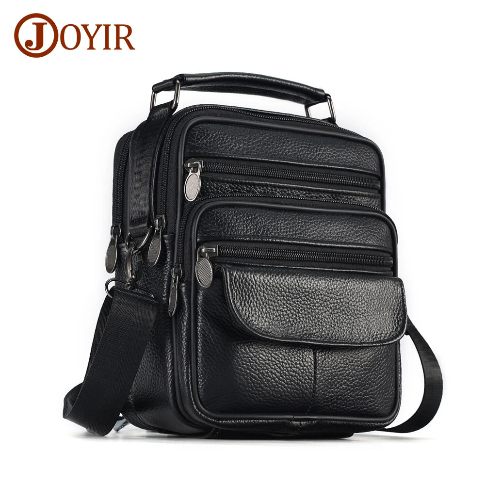 Men’s Genuine Leather Casual Shoulder Bag – Soft, Stylish & Durable Everyday Satchel