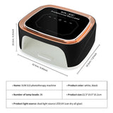 Cordless Rechargeable UV LED Nail Lamp – 36 Beads Fast-Dry Gel Nail Dryer for Home & Salon Use