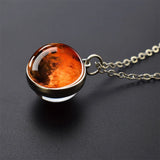 Trendy Glass Ball Pendant Necklace – Unisex Zinc Alloy Chain Design