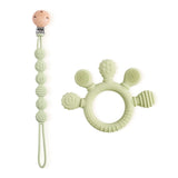 Silicone Baby Teething Ring – Food-Grade, BPA-Free Sensory Toy for Infants & Toddlers