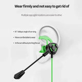 Wired Gaming Earbuds with Mic - Noise Cancelling In-Ear Headphones for PUBG & Esports