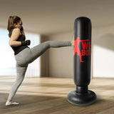 Inflatable Punching Bag for Adults & Kids - 160cm PVC Kickboxing Training Bag