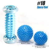 Spiky Massage Ball & Foot Roller Set - Deep Tissue Therapy for Plantar Fasciitis & Muscle Pain