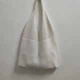 Crochet Shoulder Bag – Stylish Hollow Weaving Tote for Women