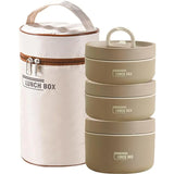 Stackable Insulated Stainless Steel Lunch Box Set with Thermal Bag for Adults & Kids