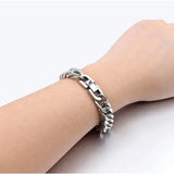 Men's Stainless Steel Chain Bracelet – Durable, Sleek & Stylish Wristwear