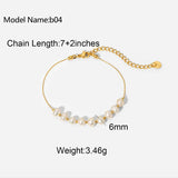 Classic Gold-Plated Stainless Steel Snake Chain Bracelet for Women