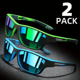 2 Pairs Polarized Wraparound Sunglasses – Ultimate Eye Protection for Outdoor Adventures