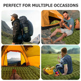 Waterproof Inflatable Camping Mattress with Built-In Pump and Pillow