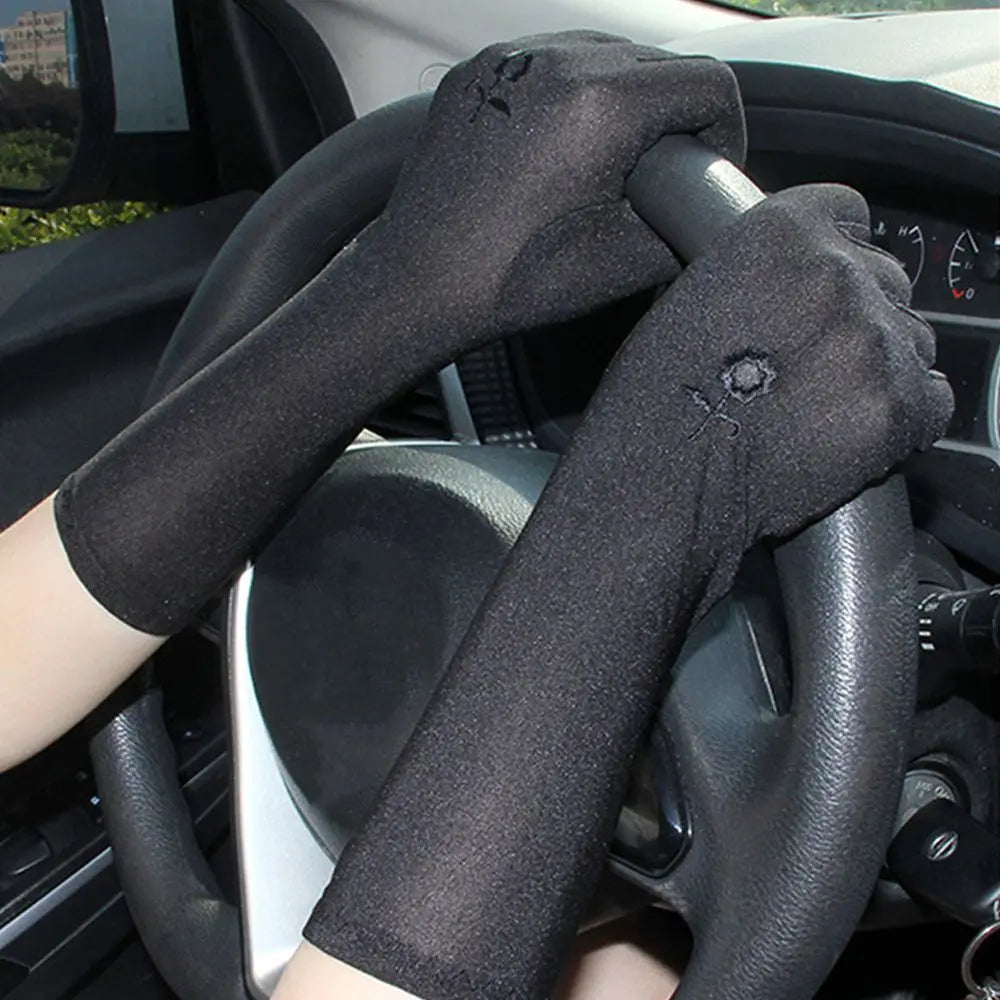 Women's Sun Protection Driving Gloves - Breathable & Anti-Slip UV Gloves
