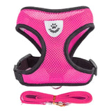 Adjustable Reflective Cat Harness with Leash – Soft, Safe & Comfortable Pet Walking Set