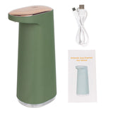 Dispensador automático de jabón en espuma sin contacto de 450 ml, recargable por USB, para baño y cocina