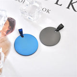 Custom Engraved Necklace – Personalized Photo & Text Pendant for Couples & Family