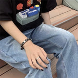Adjustable PU Leather Star Bracelet – Stylish Unisex Charm Wristband