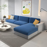 Plush Velvet Sofa Slipcover – Stretch Anti-Slip Cover for Sectional & Loveseats