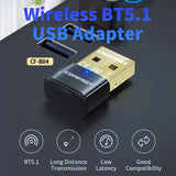 Mini USB Bluetooth 5.1 Adapter – High-Speed Wireless Connectivity for PC & Laptop