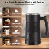 4-in-1 Electric Milk Frother and Warmer for Coffee, Latte, Cappuccino & Hot Chocolate