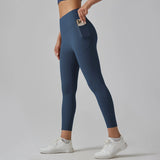 Seamless High-Waist Booty-Lifting Leggings for Women – Stretchy Nylon Tummy Control Pants