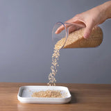 Recipiente hermético para almacenar alimentos: organizador de cocina de plástico sin BPA