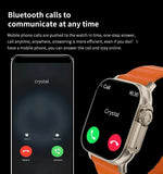 Reloj inteligente LAXASFIT T900 Ultra: llamadas por Bluetooth, monitor de frecuencia cardíaca y rastreador de actividad física