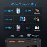 10000mAh Power Bank with 22.5W Fast Charging and LED Display