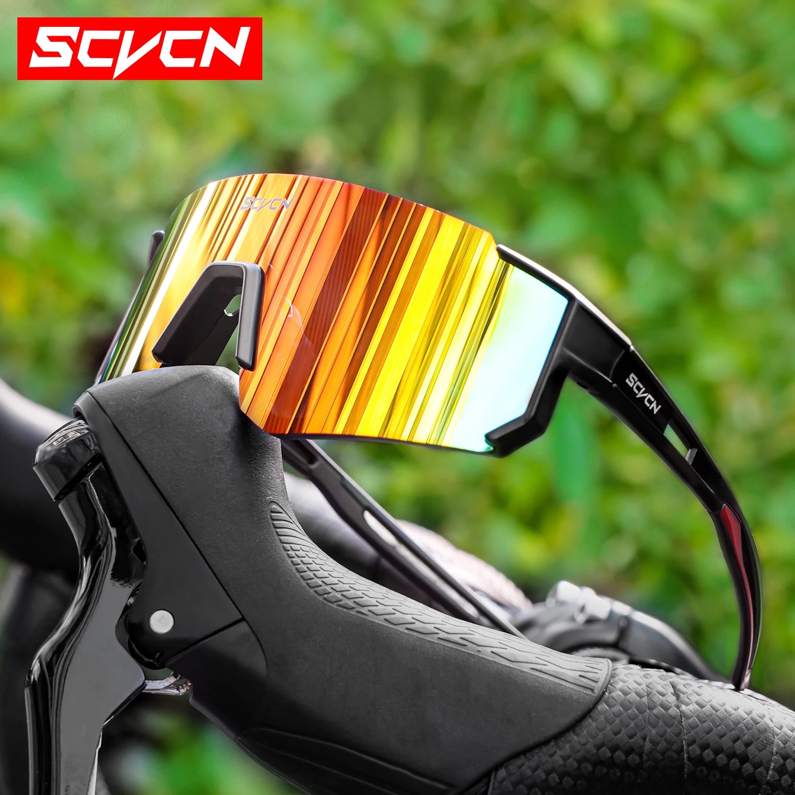 Gafas de sol para ciclismo al aire libre SCVCN: gafas deportivas para ciclismo con protección UV400 para hombres y mujeres