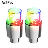Motion-Activated LED Wheel Lights – Tire Valve Caps for Cars, Motorcycles & Bicycles