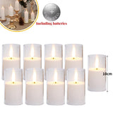 Velas LED sin llama: velas de acrílico parpadeantes para decoración del hogar y eventos