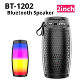 Portable Bluetooth Speaker with 360° LED Light Show – Hi-Res Sound & Wireless Party Speaker