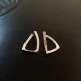 Elegant 925 Sterling Silver Zircon Hoop Earrings