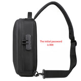 Premium Nylon Fashion Flap Shoulder Bag with Zipper and Customizable Password Lock