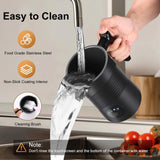 4-in-1 Electric Milk Frother and Warmer for Coffee, Latte, Cappuccino & Hot Chocolate