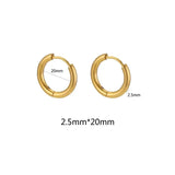 Unisex Stainless Steel Hoop Earrings – Multipack in Gold & Steel Finishes