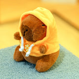 Capybara Plush Toy with Hoodie & Wings - Cute Stuffed Animal Keychain Gift