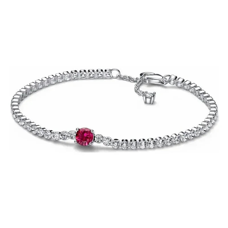Elegant 925 Sterling Silver Tourmaline Bracelet for Women
