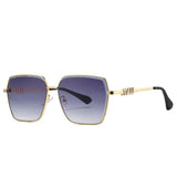 2025 Luxury Designer Sunglasses – Oversized Square Frame with UV400 Protection & Mirror Finish Lenses