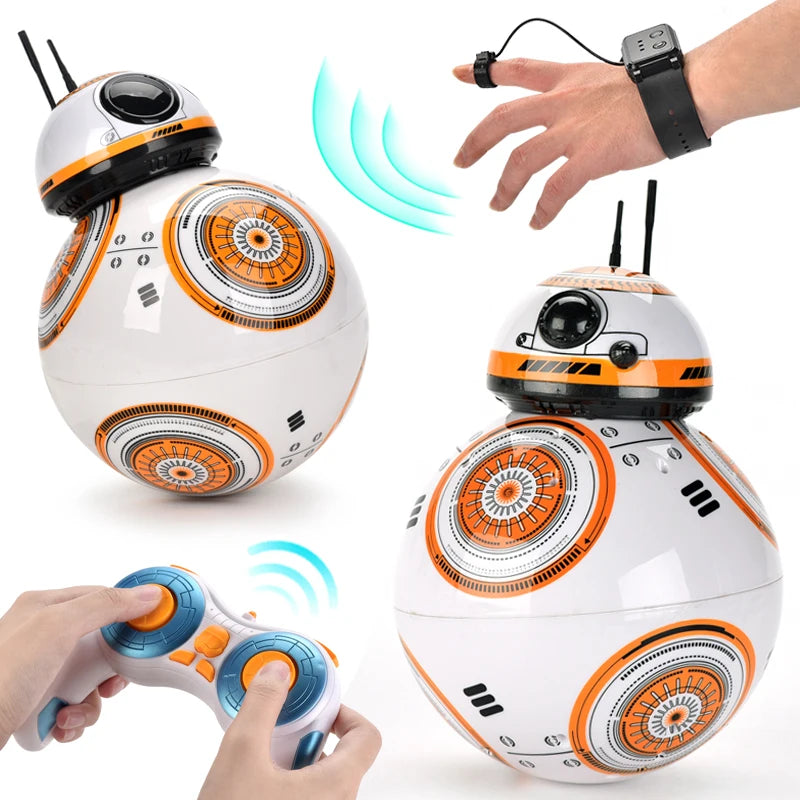 Gesture-Controlled Remote Robot Ball – 360° Rotation, Lights, Sounds & Programmable Features