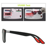 Vintage Square Unisex Sunglasses – Polarized Anti-Glare UV400 Shades for Driving & Fishing