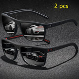 Vintage Check Pattern Polarized Sunglasses – Stylish UV400 Eyewear for Men & Women