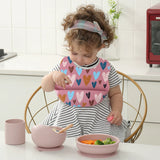 Fashionable Cartoon Printed Waterproof Silicone Baby Bib – Adjustable, Soft & Durable Feeding Bib for Infants and Toddlers